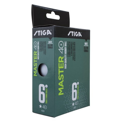 STIGA Master 40+ 1 Star Ball - Box of 6 - Click Image to Close